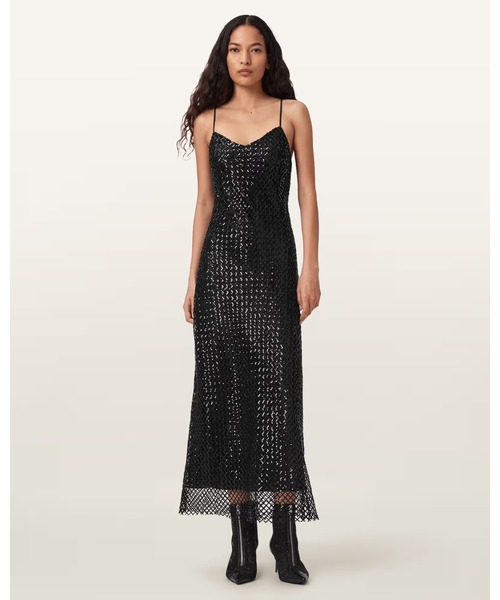 ALLSAINTS（オールセインツ） ワンピース 夏 CHANTELLE SEQUIN MIDI