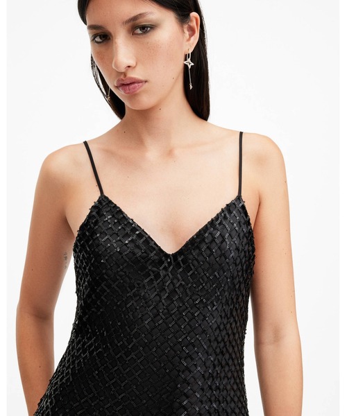ALLSAINTS（オールセインツ） ワンピース 夏 CHANTELLE SEQUIN MIDI