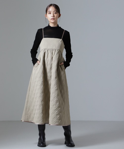 NANO universe（ナノ・ユニバース） ワンピース 撥水キルティング