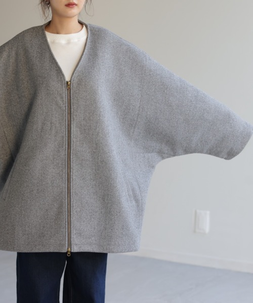 U-Big ベージュ ショートコート 中古・古着通販】U-BIG (ユービッグ) ショートコート ベージュ