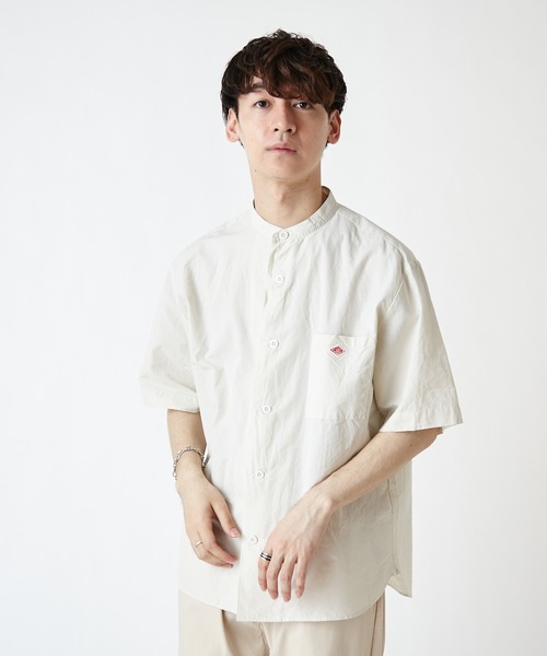 Danton 「DANTON」 半袖シャツ 42 ベージュ メンズ : ZOZOTOWN