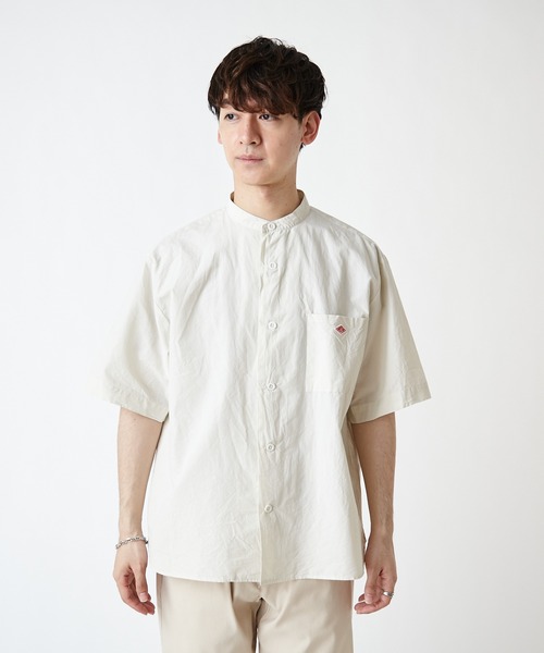 Danton 「DANTON」 半袖シャツ 42 ベージュ メンズ : ZOZOTOWN