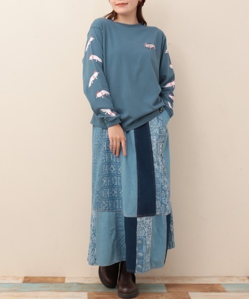 go slow caravan tシャツ USAコットンウーパールーパーロングT