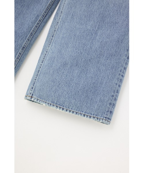 moussy　 クロスウエストワイドストレートデニム　M　ライトブルー MOUSSY | CROSS WAIST WIDE STRAIGHT (ワイド ) |SHEL'TTER WEBSTORE