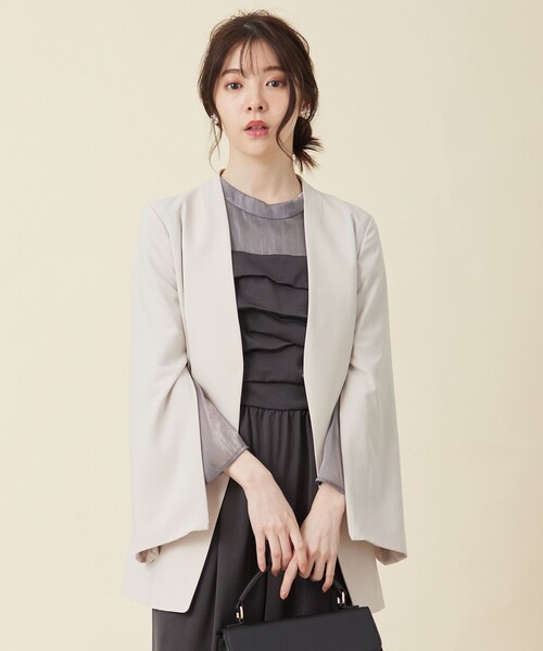 新品同様❤️スリットスリーブジャケット❤️ スリットスリーブテーラードジャケット(BLACK) | Outer | | TREFLE＋1