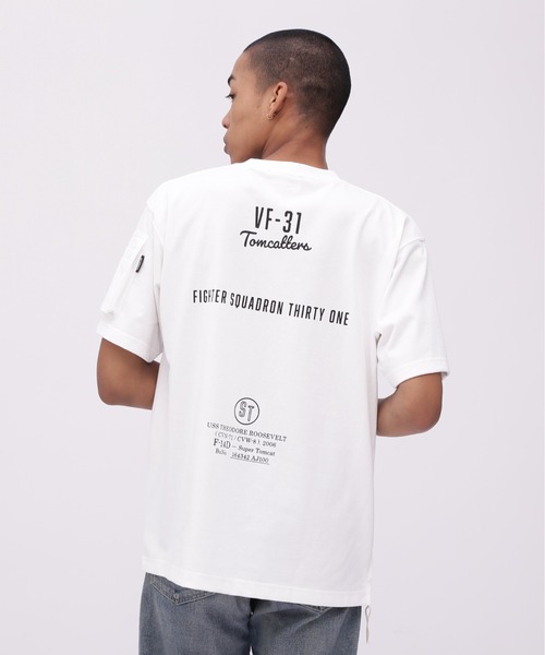 AVIREX アビレックス ミリタリー ポケット 半袖 Tシャツ MIL POCKET T-SHIRT 783-5134015 AVIREX アビレックス ミリタリー ポケット 半袖 Tシャツ MIL