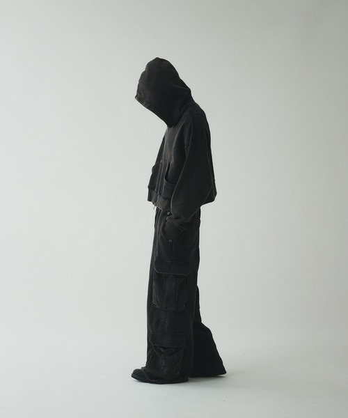 ANDER HUNK パーカー Short Double Zip-up Parker/ショート
