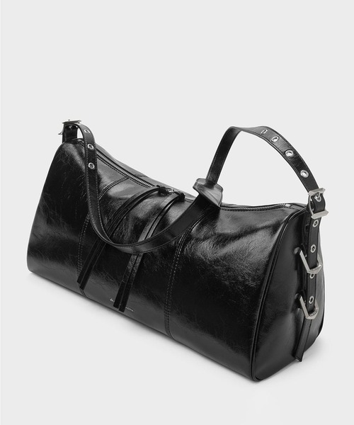 【charles & keith】ドラムバッグ Bryna ブライナ 黒 Noir Bryna Curved Hobo Bag - CHARLES & KEITH International