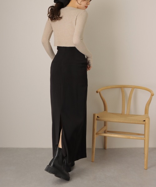 ロング スカート tuck long tight skirt/タック タイト : ZOZOTOWN