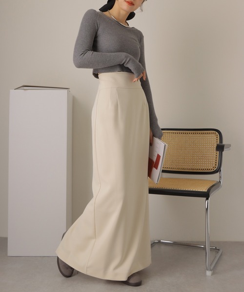 ロング スカート tuck long tight skirt/タック タイト : ZOZOTOWN