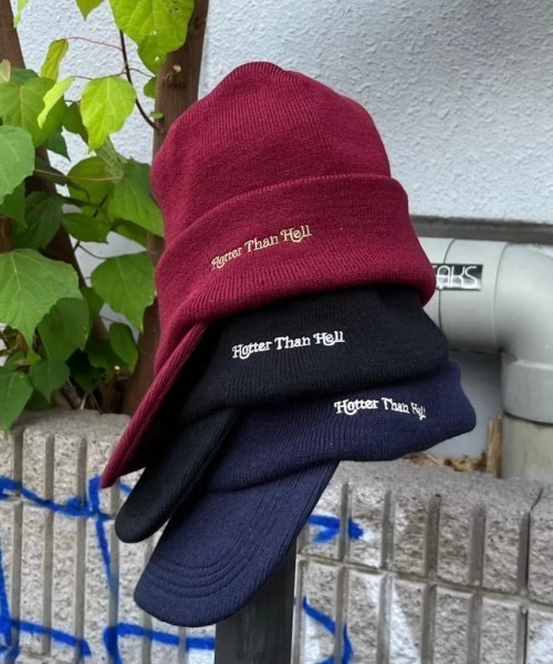 HTH ニット帽 ニットキャップ H logo knit cap レディース : ZOZOTOWN