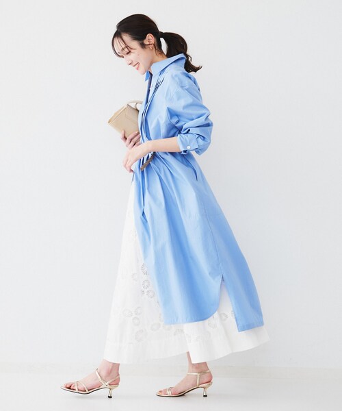 UNTITLED（アンタイトル） ワンピース タイプライターシャツワンピース