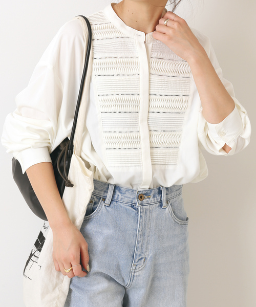 「Spick & Span」 長袖ブラウス - ホワイト レディース Spick＆Span 「Spick & Span」 長袖ブラウス - ホワイト