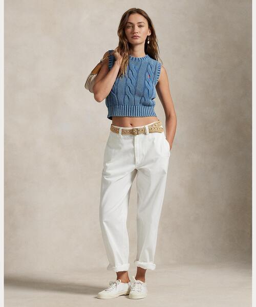 POLO RALPH LAUREN ベスト ジレ ケーブルニット コットン