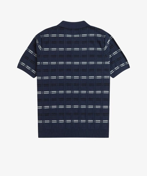 ★専用★FRED PERRY コットンニット ストライプ ポロシャツ FRED PERRY フレッドペリー ニット ストライプ シャツ F1886