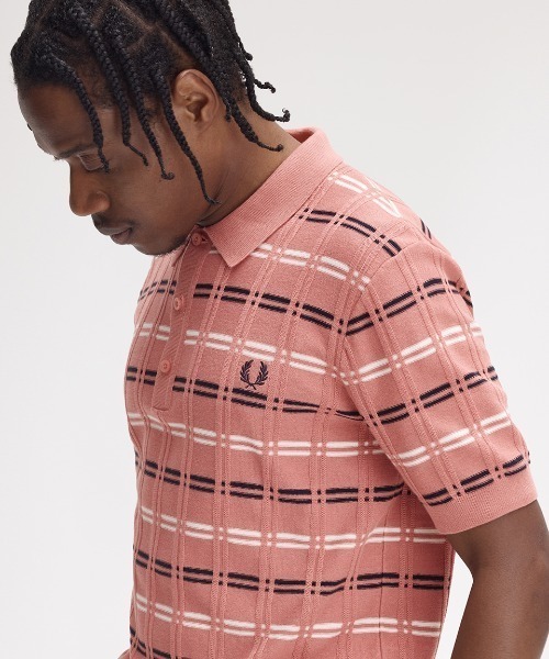 FRED PERRY Knitted Polo (そそ) xexIED0kA6vFiqLMUqHzhlpRQN6Q3T