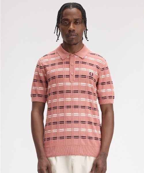 FRED PERRY リブニットポロシャツ Brushed Twill Shirt Dress(8 Q20：NIGHT GREEN): | FRED PERRY
