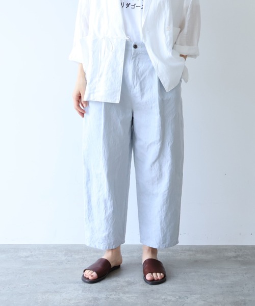 yuni ジーンズ デニム デニムパンツ コットンリネンデニム バック