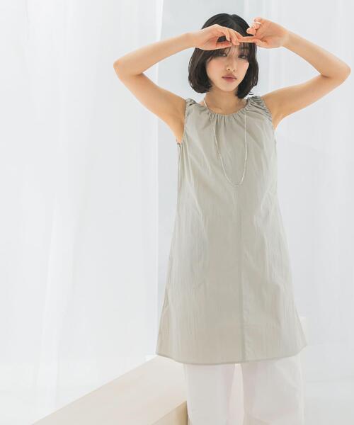 ワンピース le　SHIRRING MIDI ONE-PIECE_3