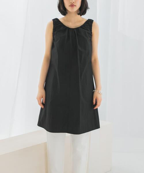 ワンピース le　SHIRRING MIDI ONE-PIECE_12