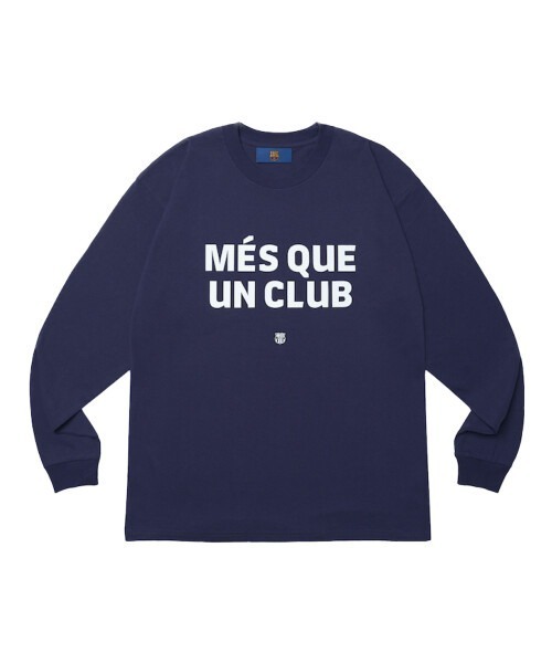 2015 Barcelona バルセロナ　dimitri song ソング　長袖 YEN TOWN MARKET tシャツ 「FC BARCELONA」FCバルセロナ ”MQUC
