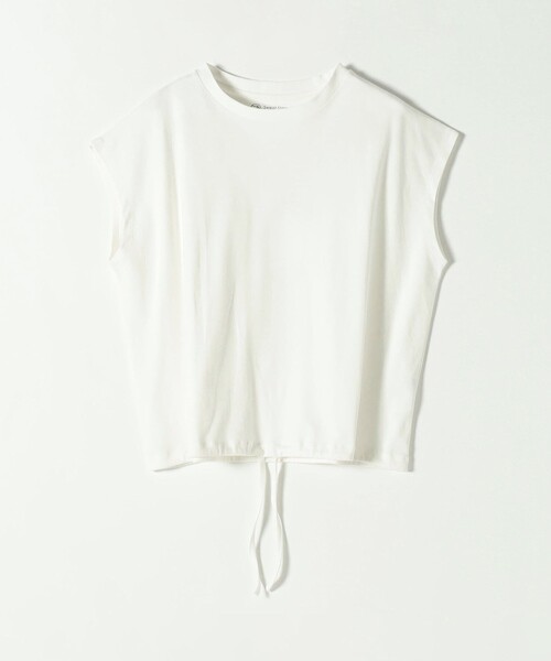 tシャツ SHIPS any:「接触冷感/汗染み防止加工/洗濯機可能」ドロスト フレンチスリーブ TEE レディースの画像