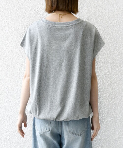 tシャツ SHIPS any:「接触冷感/汗染み防止加工/洗濯機可能」ドロスト フレンチスリーブ TEE レディースの画像
