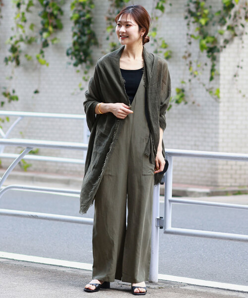 SLOBE IENA 「SLOBE IENA」 オーバーオール 36 チャコールグレー