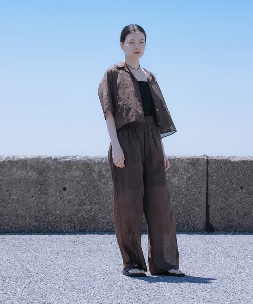 ブラウス シャツ new basic　オーガンジードットオープンカラーシャツ レディース URBAN RESEARCH ブラウス シャツ new basic オーガンジードット