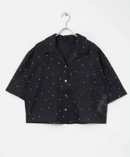 URBAN RESEARCH / アーバンリサーチ new basic　オーガンジードットオープンカラーシャツ URBAN RESEARCH ブラウス シャツ new basic オーガンジードット
