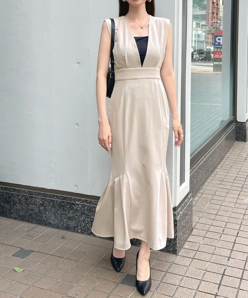 Futier Land ワンピース サイドタックマーメイドワンピース