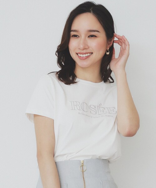 index tシャツ フロントロゴ刺繍Tシャツ「UVケア/洗濯機洗い可