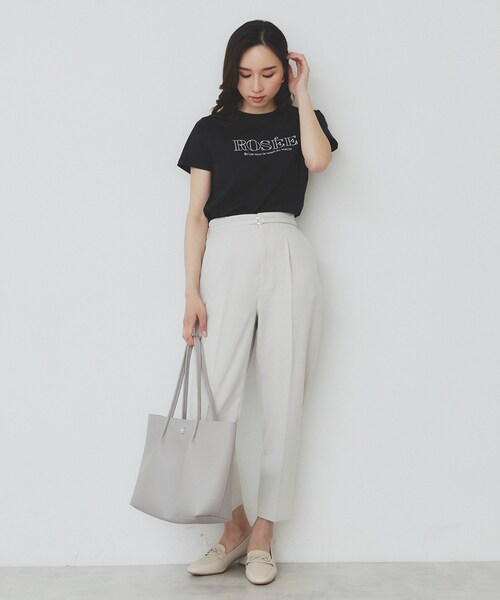 【洗える】ロゴTEE カットソー フロントロゴ刺繍Tシャツ【UVケア/洗濯機洗い可/接触冷感】（T