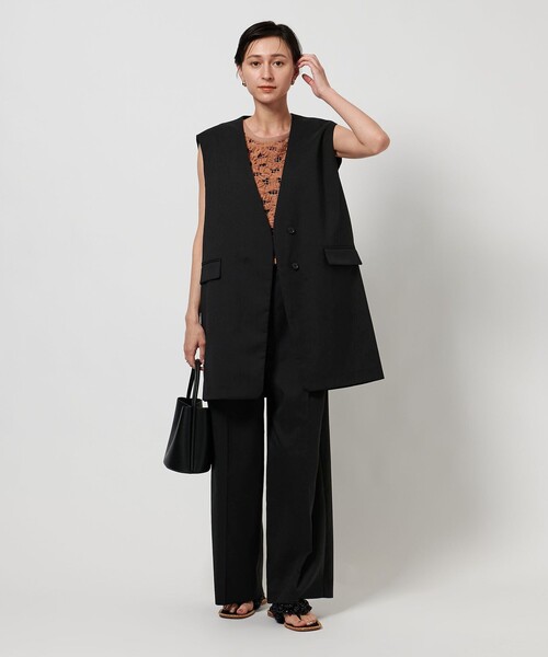 美品 23AW AMOMENTO アモーメント ツータックバルーンパンツ サイズ1  