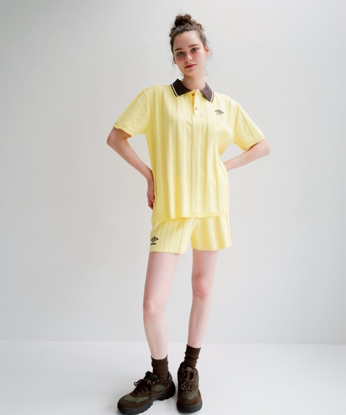 umbro×common gull products でこぼこのニットポロシャツ common gull products. ニット セーター umbro×common products