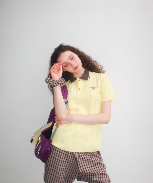 umbro×common gull products でこぼこのニットポロシャツ common gull products. ニット セーター umbro×common products