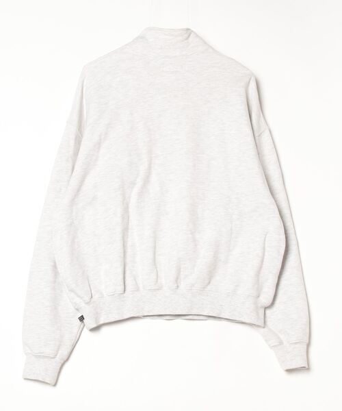 this is never that スウェットL thisisneverthat cotton sweatshirt T-Logo Crewneck men's gray color