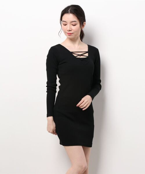 GYDA ブラック長袖ワンピース F GYDA（ジェイダ） 長袖ワンピース FREE ブラック レディース