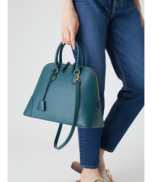 【美品】　Mila Owen ハンドバッグ　ショルダーバッグ　2way Mila Owen（ミラオーウェン）の「タイデザインハンドバッグ