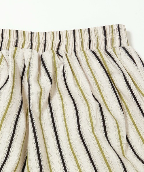 パンツ マルチストライプ柄タックワイドパンツ レディース : ZOZOTOWN