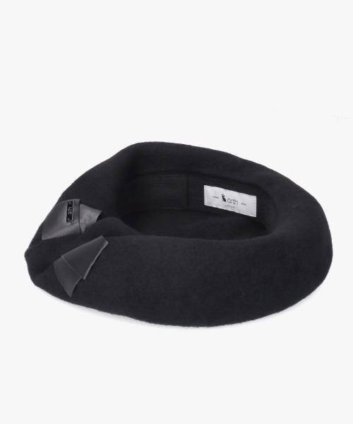 帽子 arth Fur Felt Beret リボン　ベレー帽 arth 帽子 ベレー帽 Put in Ribbon Beret / アース レディース