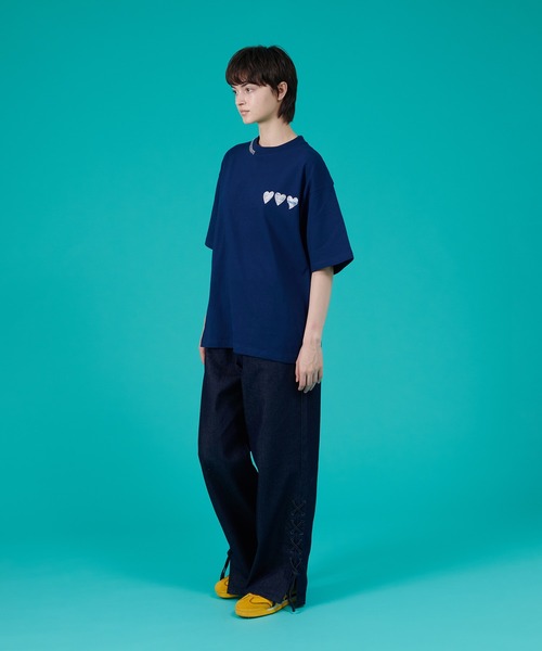 「ONCILY」 半袖Tシャツ MEDIUM シルバー メンズ