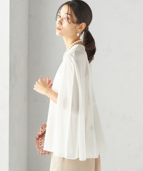 troisiemechaco シースルー　ブラウス troisiemeCHACO（トロワズィエムチャコ） ブラウス シャツ
