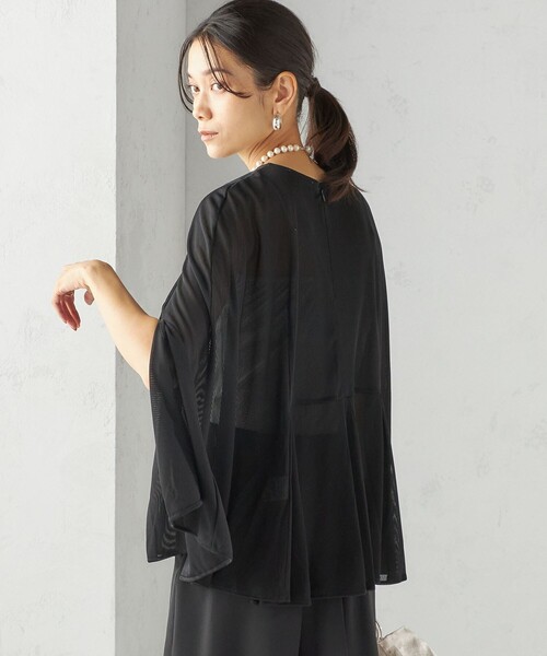 troisiemechaco シースルー　ブラウス troisiemeCHACO（トロワズィエムチャコ） ブラウス シャツ