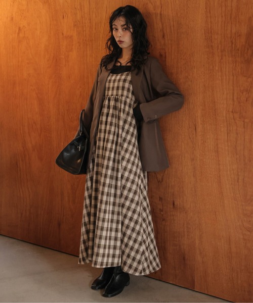 BURBERRY チェック柄 ノースリーブワンピース 36 BURBERRY 「BURBERRY」 チェック柄ノースリーブワンピース 36