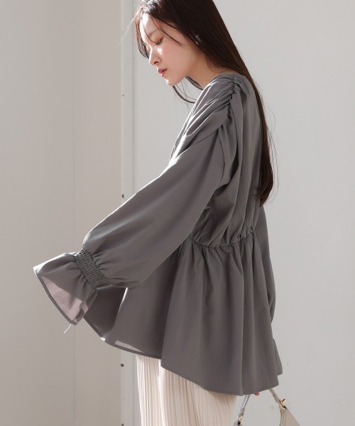 「Bab」 長袖チュニック M ベージュ レディース
