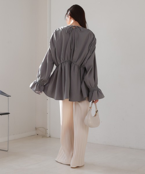 「Bab」 長袖チュニック M ベージュ レディース