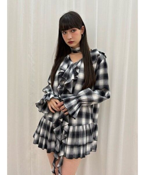 jouetie（ジュエティ） ワンピース ラッフルフリルネルチュニック