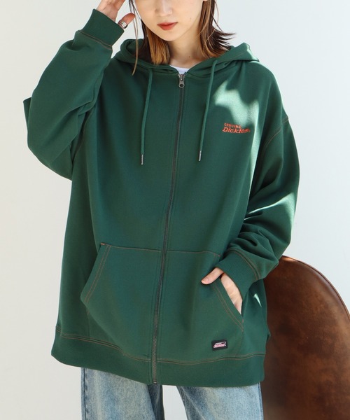 Dickies フード付きパーカー Lサイズ オリーブグリーン Dickies