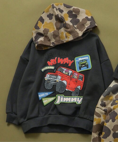 パーカー 「リンク」Jimnyコラボ ワッペンパーカー キッズ 子供服 男の子 女の子 | BREEZE